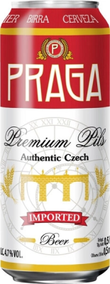 Пиво Светлое Praga Premium Pils in can (SLOVAKIA) 0,5 л фото