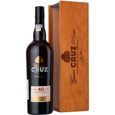 Портвейн Gran Cruz 40 Years in wooden box 0,75 л фото