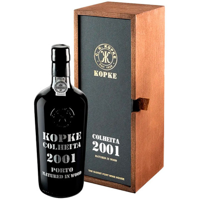 Портвейн Kopke Colheita in wooden box 2001 0,75 л фото