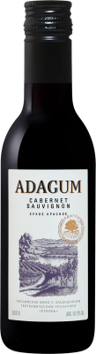Вино Красное Сухое Adagum Cabernet Sauvignon Kuban 0,187 л фото