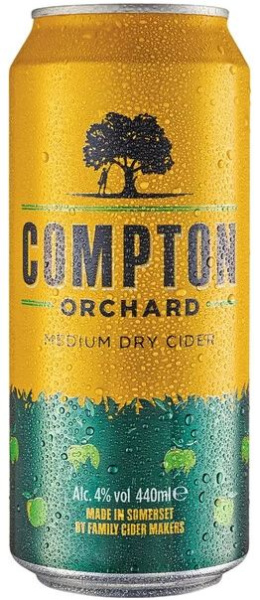 Сидр Compton Orchard Medium Dry in can 0,44 л фото