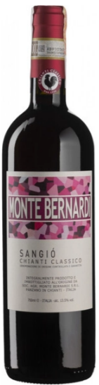 Вино Красное Сухое Monte Bernardi Sangio Chianti Classico 2021 0,75 л фото