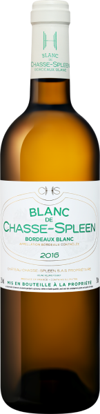 Вино Белое Сухое Chateau Chasse-Spleen Blanc de Chasse-Spleen Bordeaux 2016 0,75 л фото