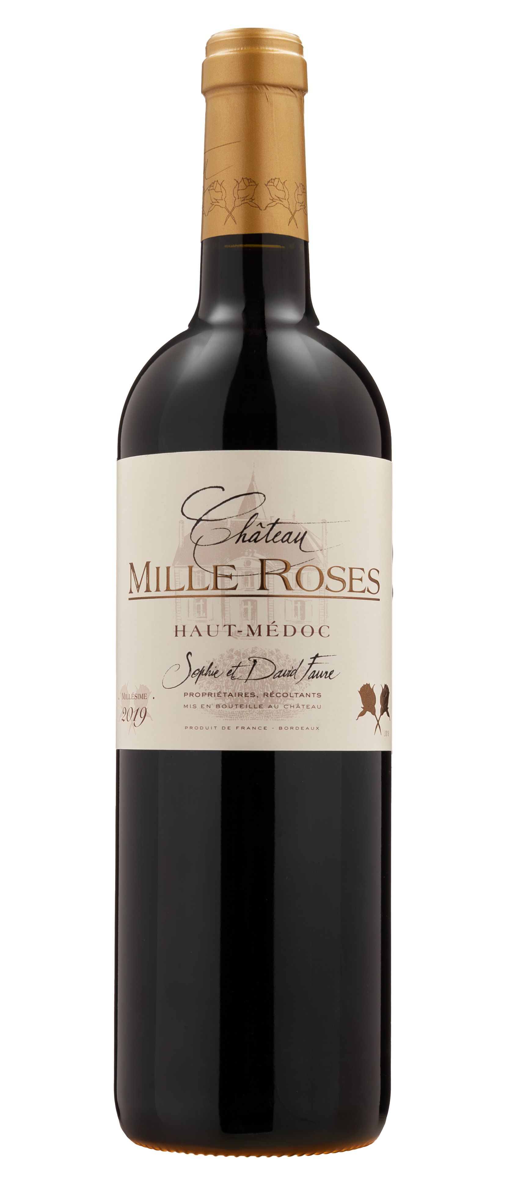Вино Красное Сухое Chateau Mille Roses 2019 0,75 л фото