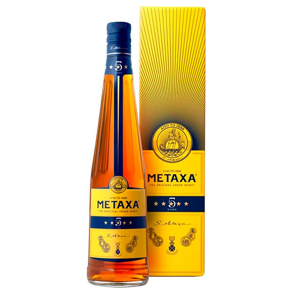 Бренди Metaxa 5 in gift box 0,7 л фото