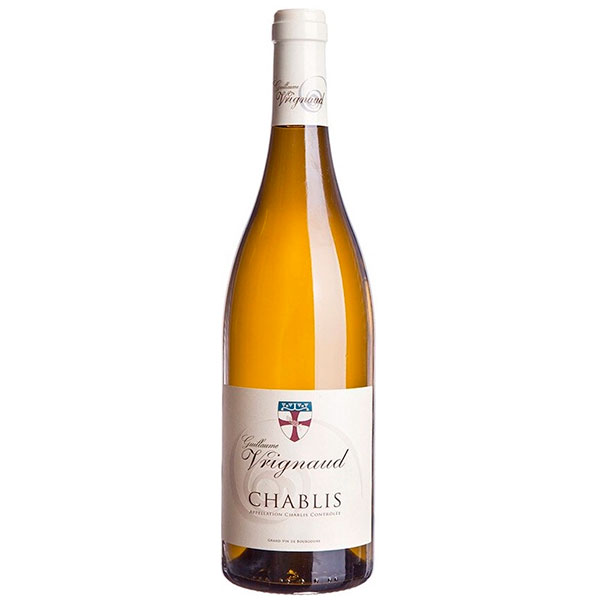 Вино Белое Сухое Guillaume Vrignaud Chablis 2021 0,75 л фото
