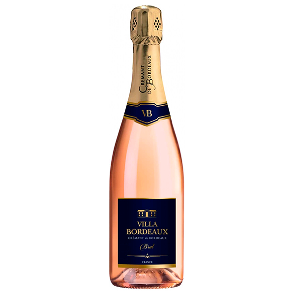 Вино игристое Розовое Брют Villa Bordeaux Rose Cremant de Bordeaux 0,75 л фото