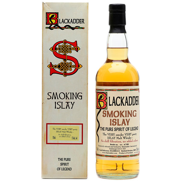 Виски Blackadder Smoking Islay Blended Malt in gift box 0,70 л фото