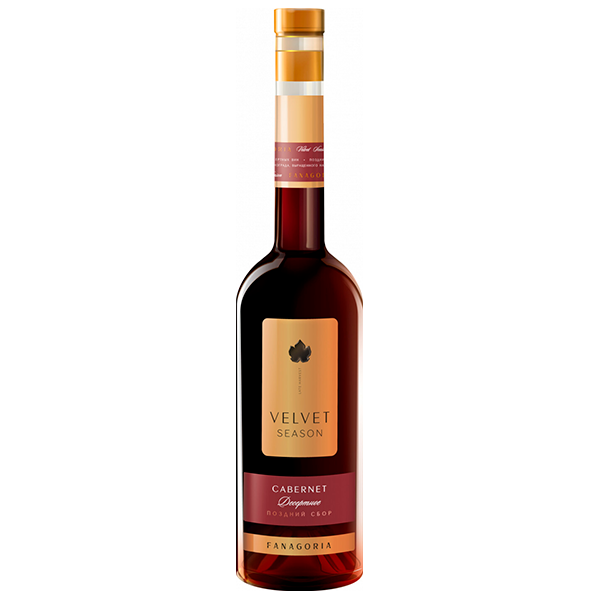 Вино Красное Сладкое Fanagoria Velvet Season Cabernet Kuban Taman Peninsula 2022 0,50 л фото
