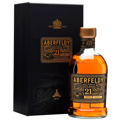 Виски Aberfeldy 21 Years Old Single Malt Highland in gift box 0,75 л фото