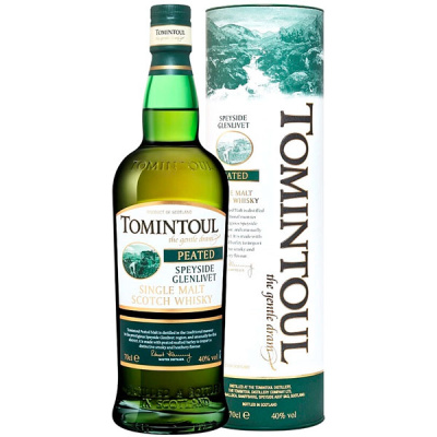 Виски Tomintoul Peated Single Malt Speyside Glenlivet in tube 0,7 л фото