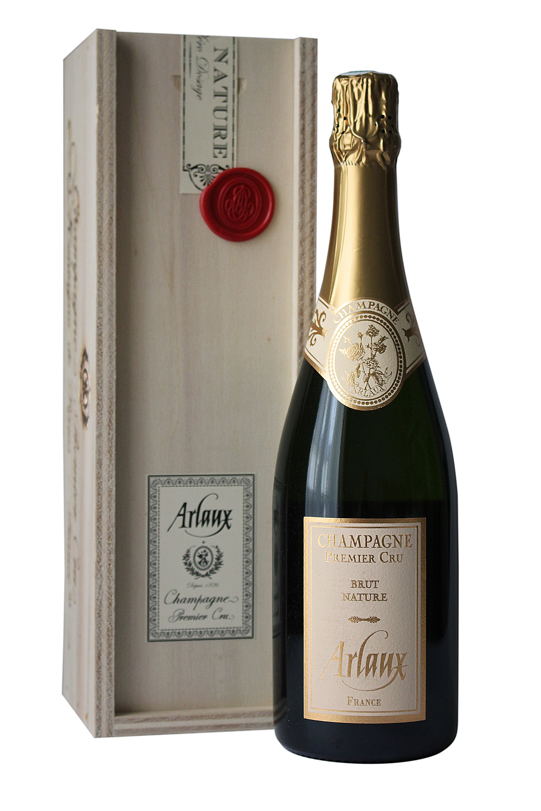 Шампанское Белое Экстра Брют Arlaux Brut Nature Premier Cru Champagne in gift box 2020 0,75 л фото