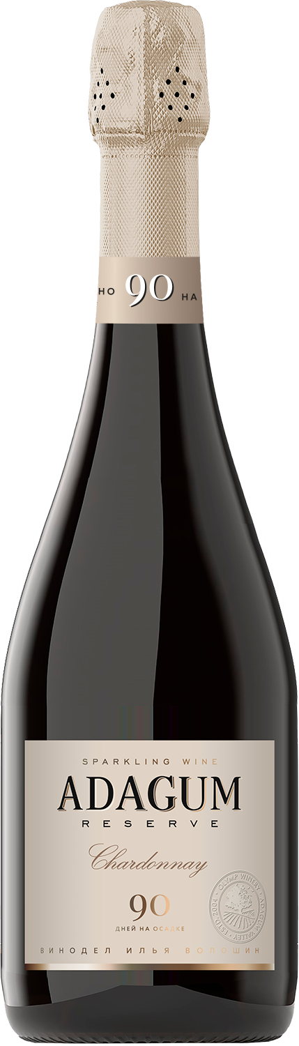 Вино игристое Белое Брют Adagum Reserve Chardonnay 2024 0,75 л фото