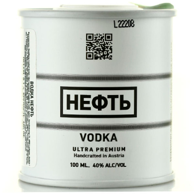 Водка Neft Special Edition № 6 (white) 0,1 л фото