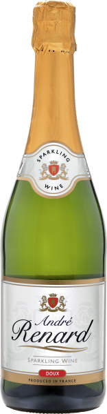 Вино игристое Андре Ренар Ду белое полусладкое 10,5% 0,75 л фото
