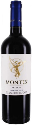 Вино Красное Сухое Montes Reserva Merlot Valle Central 2023 0,75 л фото