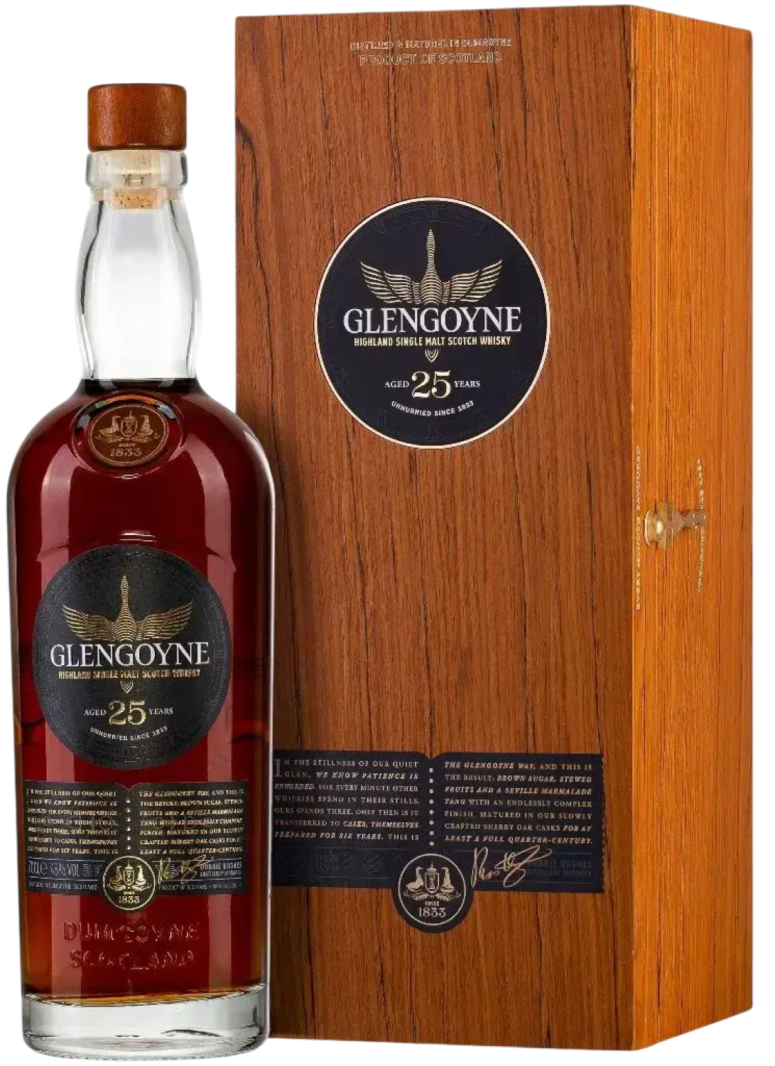 Виски Glengoyne 25 Years Old in wooden box 0,7 л фото