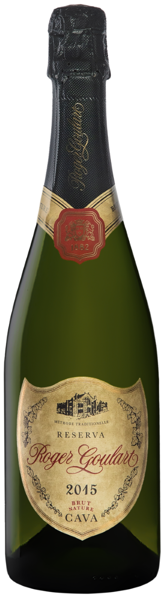Вино игристое Белое Экстра Брют Roger Goulart Reserva Brut Nature Cava 2022 0,75 л фото