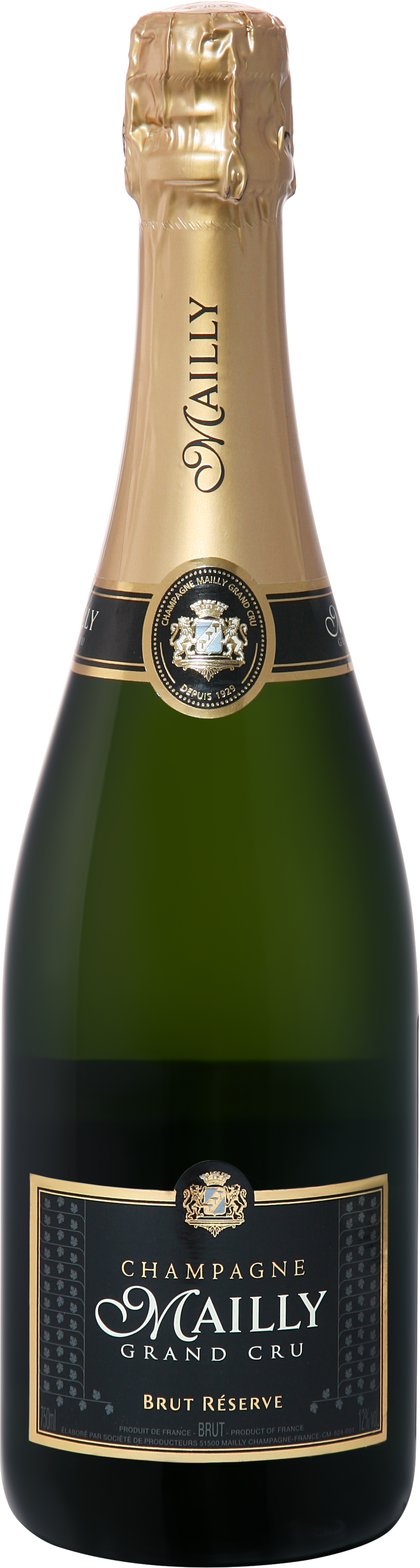 Вино игристое Белое Брют Mailly Grand Cru Brut Reserve Champagne 0,75 л фото