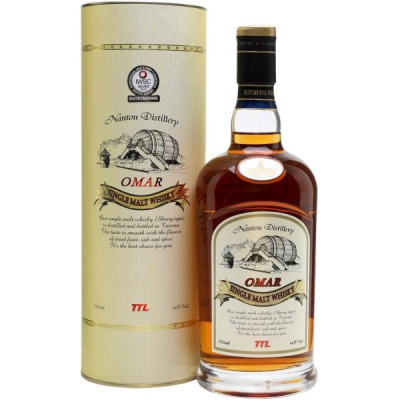 Виски Omar Sherry Type Single Malt in tube 0,7 л фото