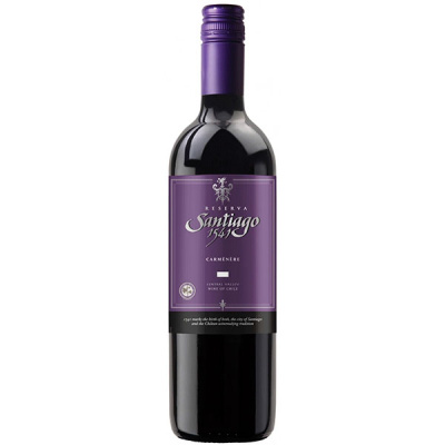 Вино Красное Сухое Santiago 1541 Reserva Carmenere Valle Central 2022 0,75 л Вино Красное Сухое Santiago 1541 Reserva Carmenere Valle Central 2022 0,75 л фото