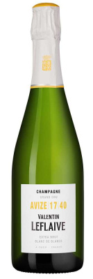 Вино игристое Белое Экстра Брют Valentin Leflaive Avize Blanc de Blancs Extra Brut Champagne 2017 0,75 л фото