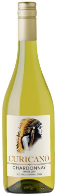 Вино Белое Сухое Curicano Chardonnay 2023 0,75 л фото