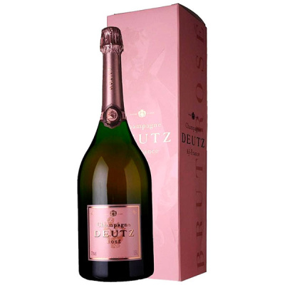 Шампанское Розовое Брют Deutz Rose Brut Champagne in gift box 0,75 л фото