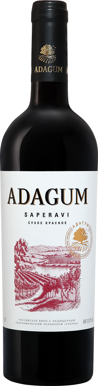 Вино Красное Сухое Adagum Saperavi Kuban 0,75 л фото