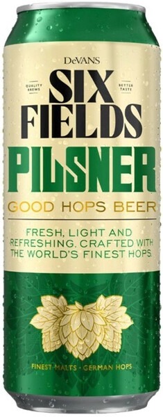 Пиво Светлое Six Fields Pilsner Good Hops in can 0,5 л фото