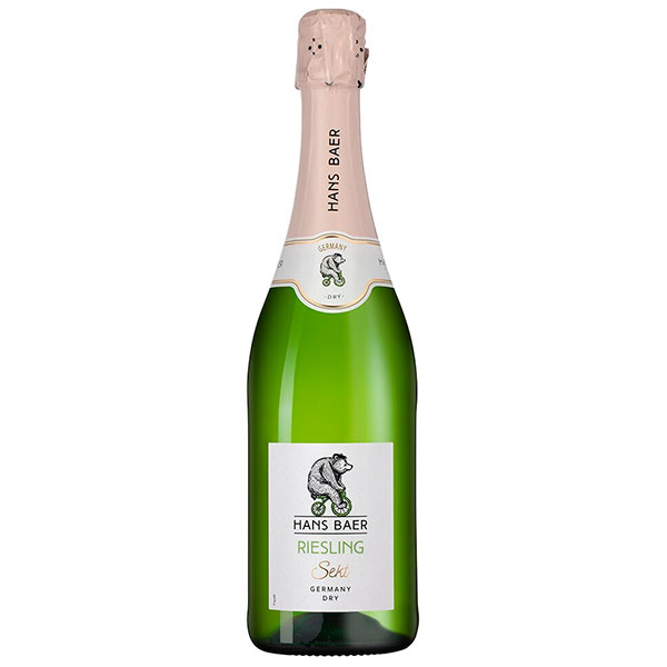 Вино игристое Белое Сухое Hans Baer Riesling Sekt Dry 0,75 л фото