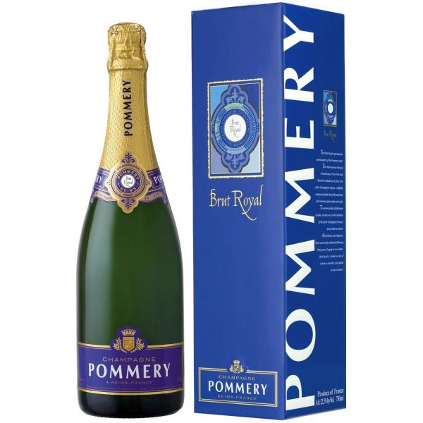 Вино игристое Белое Брют Pommery Royal Brut Champagne in gift box 0,75 л фото