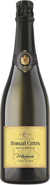 Вино игристое Белое Сухое Novy Svet Cuvee de Prestige Chardonnay Brut Nature 0,75 л фото