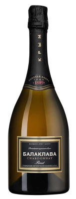 Вино игристое Золотая Балка Балаклава Шардоне 2024 Белое Брют 11,5% 0,75 л фото