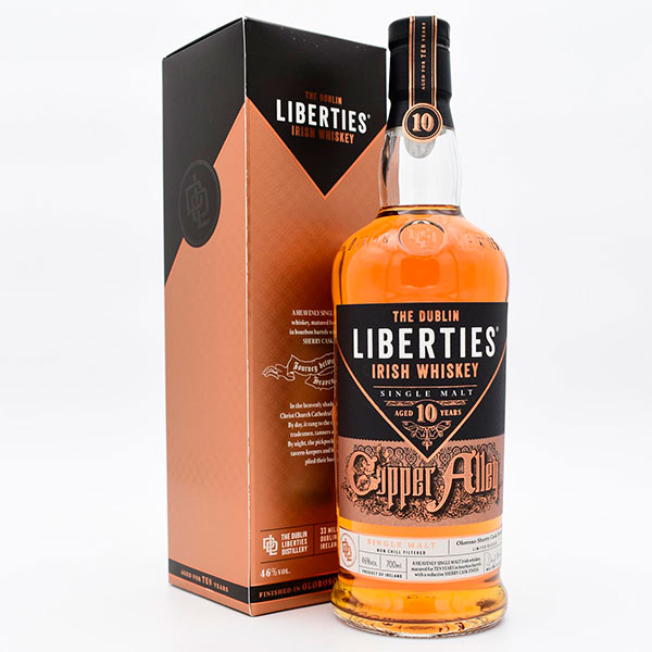 Виски The Dublin Liberties 10 Year Old Copper Alley Single Malt in gift box 0,7 л фото