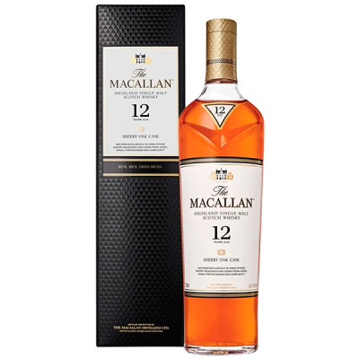 Виски Macallan Sherry Oak Cask12 Years Old Single Malt Speyside in gift box 0,70 л фото
