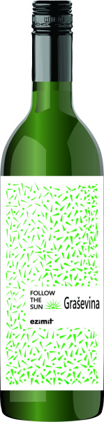 Вино Фоллоу Зе Сан Грашевина 2021 белое сухое 11% 1 л фото