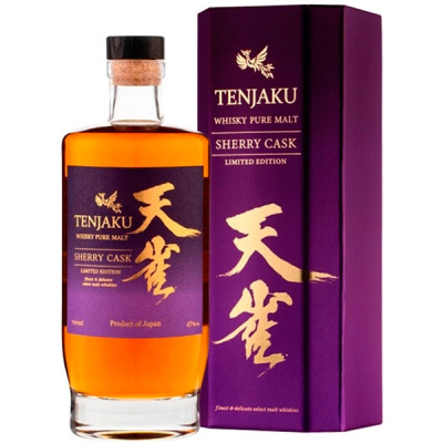 Виски Tenjaku Pure Malt Sherry Cask Limited Edition in gift box 0,70 л фото