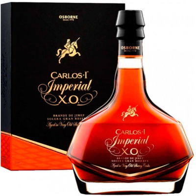 Бренди Osborne Carlos I Imperial XO Brandy de Jerez in gift box 0,7 л фото