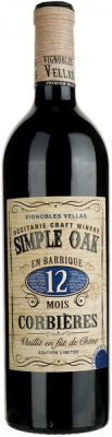 Вино Красное Сухое Simple Oak 12 Mois Corbieres 2022 0,75 л фото