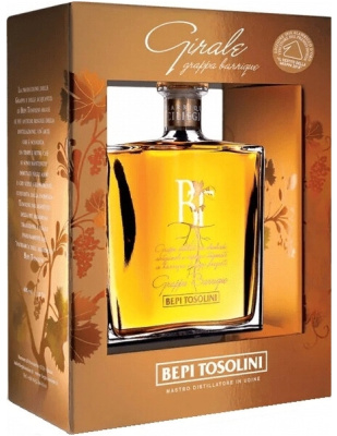 Граппа Bepi Tosolini Girale Grappa Barrique in gift box 1,5 л фото