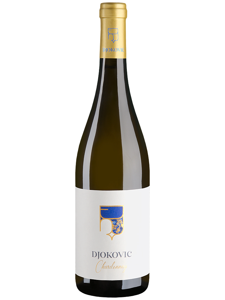 Вино Белое Сухое Djokovic Chardonnay 2021 0,75 л фото