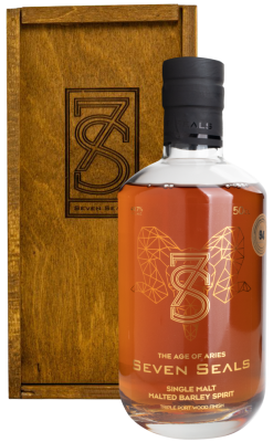 Виски Seven Seals Zodiac The Age of Aries Single Malt in wooden box 0,5 л фото
