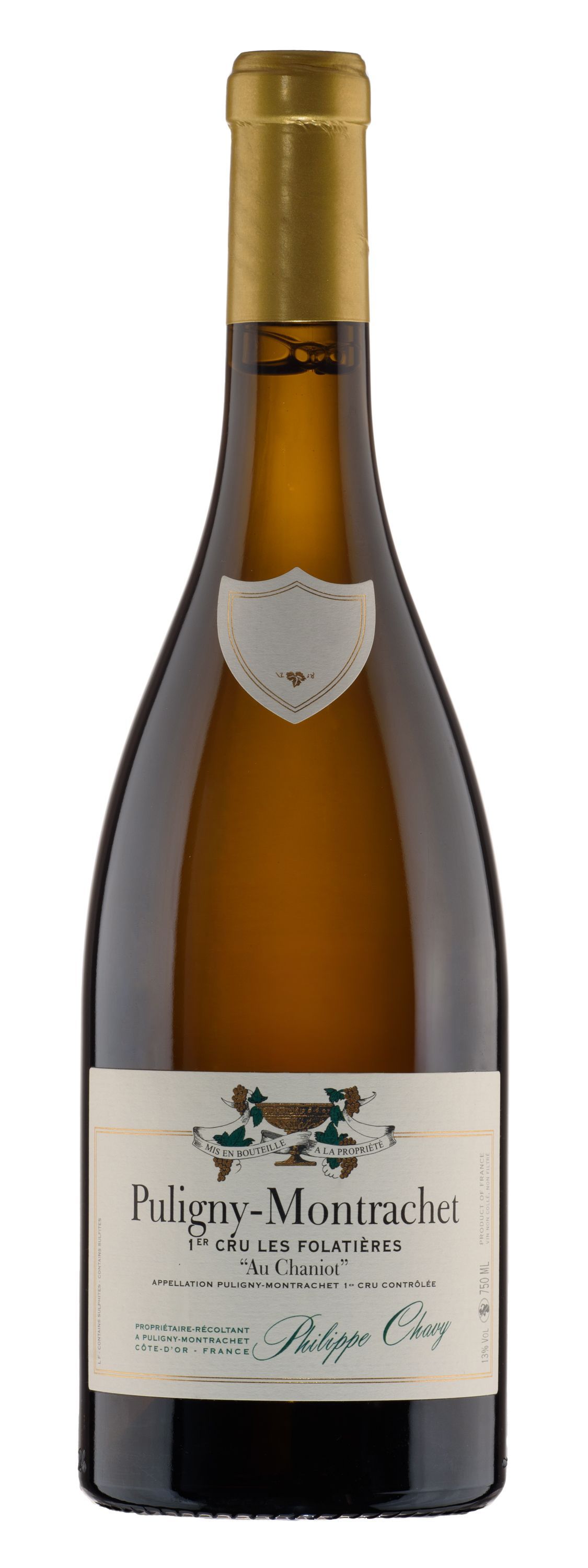 Вино Белое Сухое Domaine Philippe Chavy Puligny-Montrachet 1er Cru Les Folatieres Au Chaniot 2023 0,75 л фото