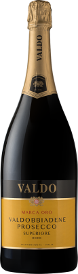 Вино игристое Вальдо Марка Оро Вальдоббьядене Просекко Супериоре 2024 Белое Брют 11% 1,5 л фото