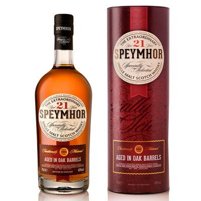 Виски Speymhor 21 Year Old Single Malt in tube 0,70 л фото