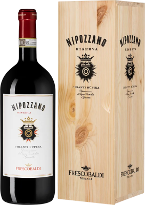 Вино Красное Сухое Marchesi de Frescobaldi Nipozzano Chianti Rufina Riserva in wooden box 2021 1,5 л фото