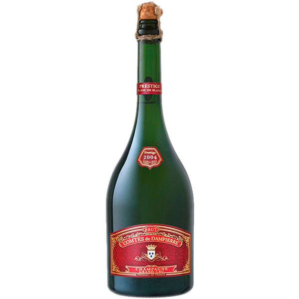 Шампанское Белое Брют Comte Audoin de Dampierre Cuvee Prestige Blanc de Blancs Champagne in gift box 2004 0,75 л фото