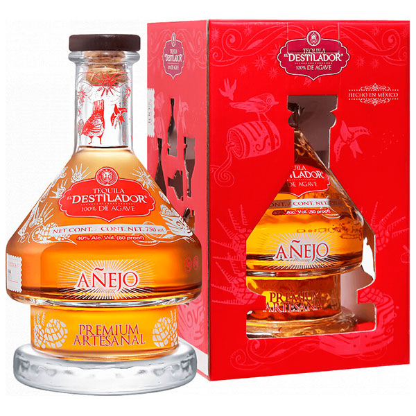 Текила El Destilador Premium Artesanal Anejo in gift box 0,75 л фото