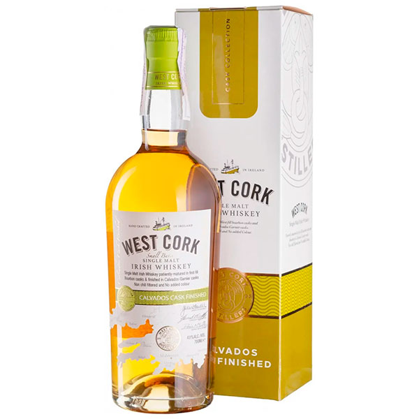 Виски West Cork Small Batch Calvados Cask Finished Single Malt in gift box 0,7 л фото